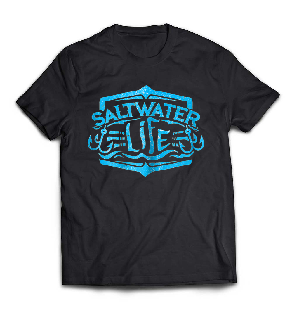 Saltwater Life T-Shirt: Embrace Your Love for Fishing